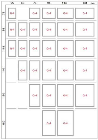 roto q 4 h sizes фото